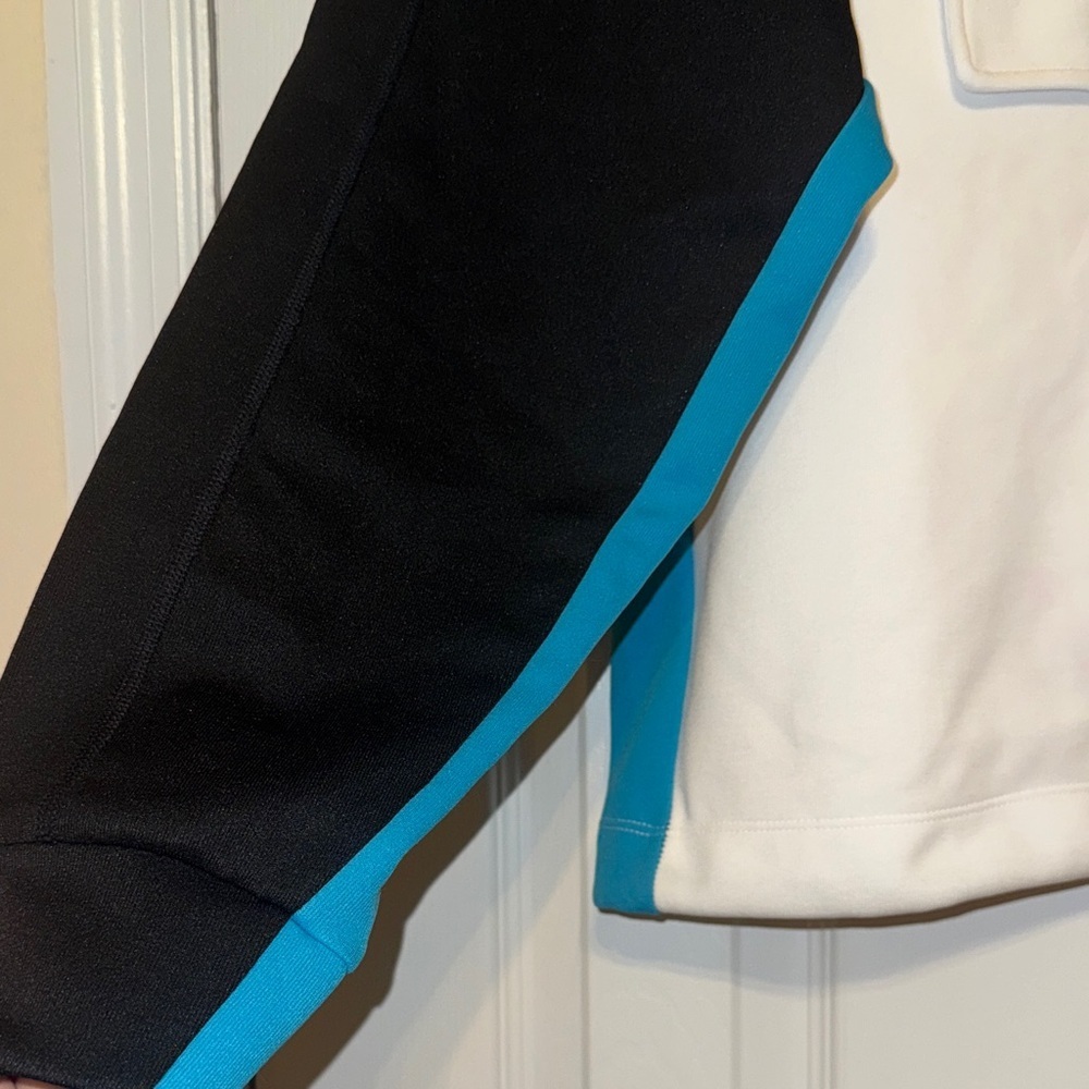 DKNY Black, White, and Teal Jacket - Picture 5 of 8